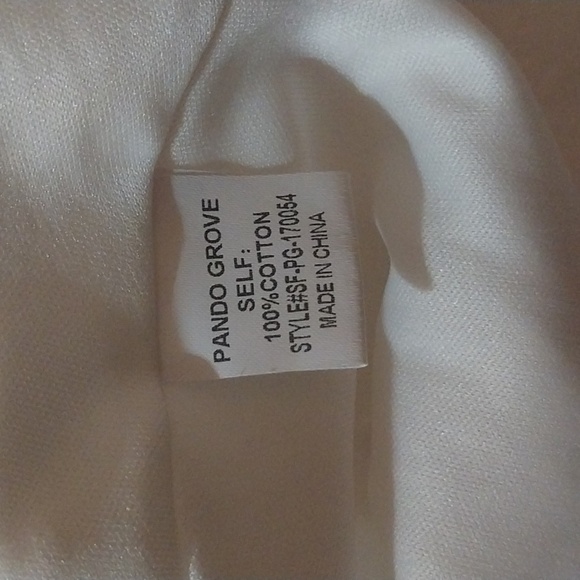 White Midi Dress with Floral Embroidery Size M - Picture 8 of 9